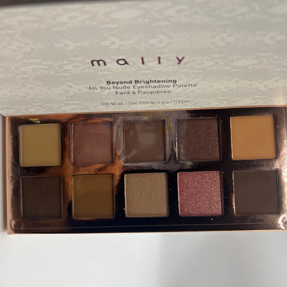 Mally Beyond Brightening All You Nude Eyeshadow Palette NEW - Image 2 of 3