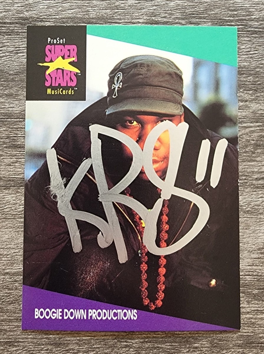 KRS-One Signed Super Stars MusiCard #113 ProSet 1991 Rap Hip Hop