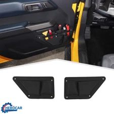 2x Door Pocket Front Door Storage Box Net Organizer Bag for 2021+Ford Bronco