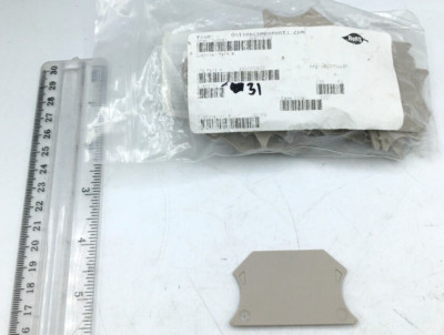 Weidmuller Lot of 31 End Plate 3E, WAP 2.5/4/6/10 New