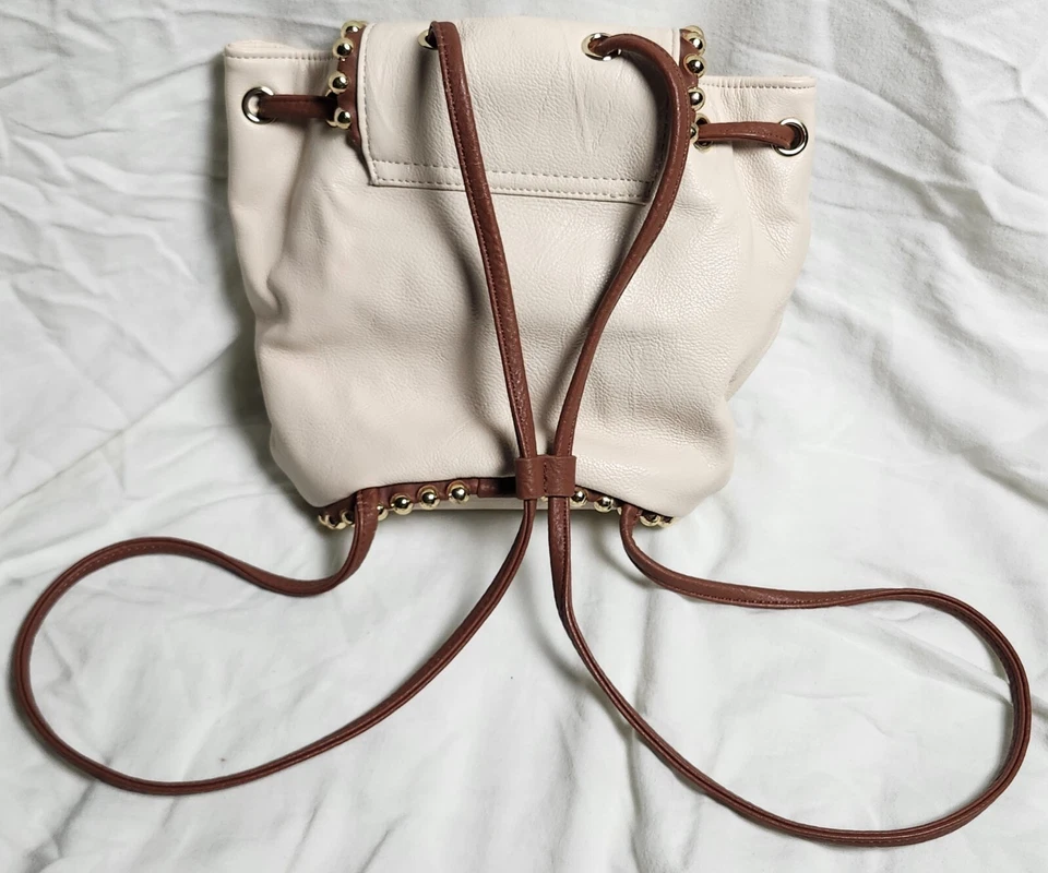 Mochila pequeña Big Buddha para mujer beige marrón Foto 3 de 4