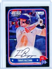 2024 Onyx Vintage Extended TRAVIS BAZZANA Black On-Card AUTO Autograph RC 9/10