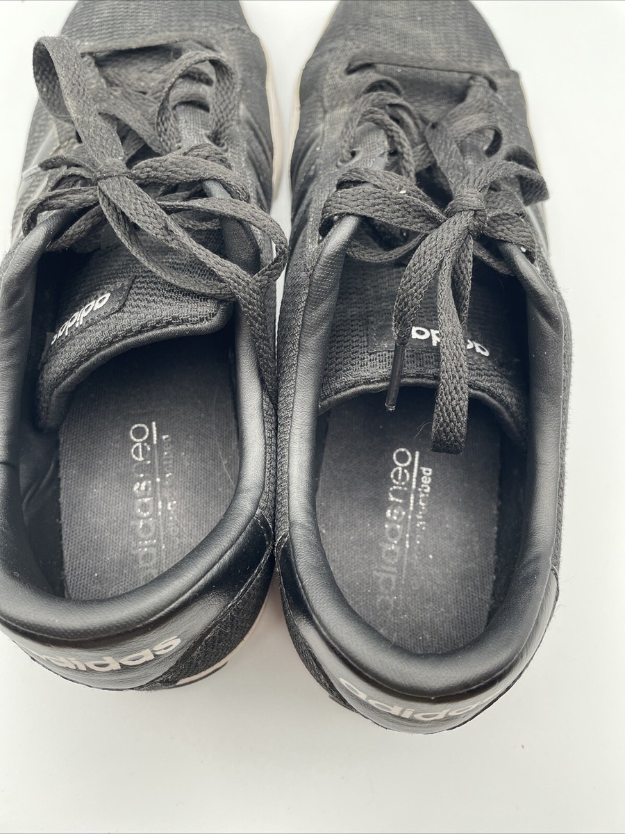 Adidas Neo Black Shoes Sneakers Size 11 1/2 Very Good