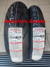 COPPIA 120/70 17  160/60 17 DOT 2025 +OMAGGIO BRIDGESTONE BATTLAX S21 GOMME MOTO
