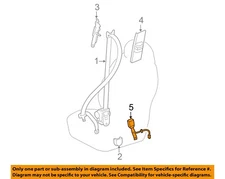 Used Front Right Seat Belt Front fits: 2011 Toyota Rav4 bucket passenger buckle