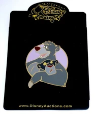 LE 100 Disney Auction Pin ✿ Bagheera & Baloo Jungle Book Animal Pals NEW RARE!