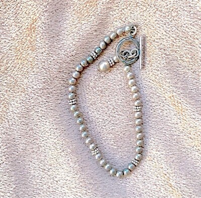 Sterling Silver bracelet with toggle clasp