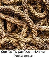Sun Up to Sun Down Western Rope Cotton Quilt Fabric Hoffman 4836-33