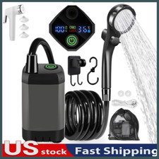 6000mAh Portable Camping Shower Rechargeable Outdoor Camp Pump for Hiking Travel