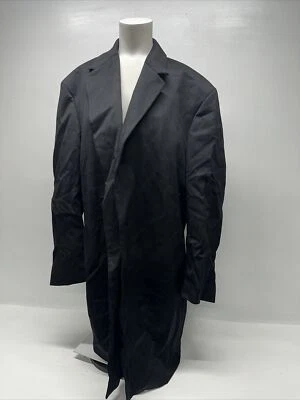 Brooks Brothers Pea Coat Trench Jacket Pure Loro Piana Wool Black Men's 42 Long