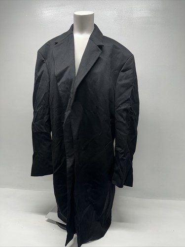 Brooks Brothers Pea Coat Trench Jacket Pure Loro Piana Wool Black Men's 42 Long