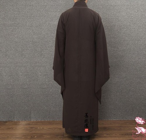 Unisex Shaolin Buddhist Monk Haiqing Robe Zen Meditation Gown Kung fu Suit Gift - Picture 6 of 18