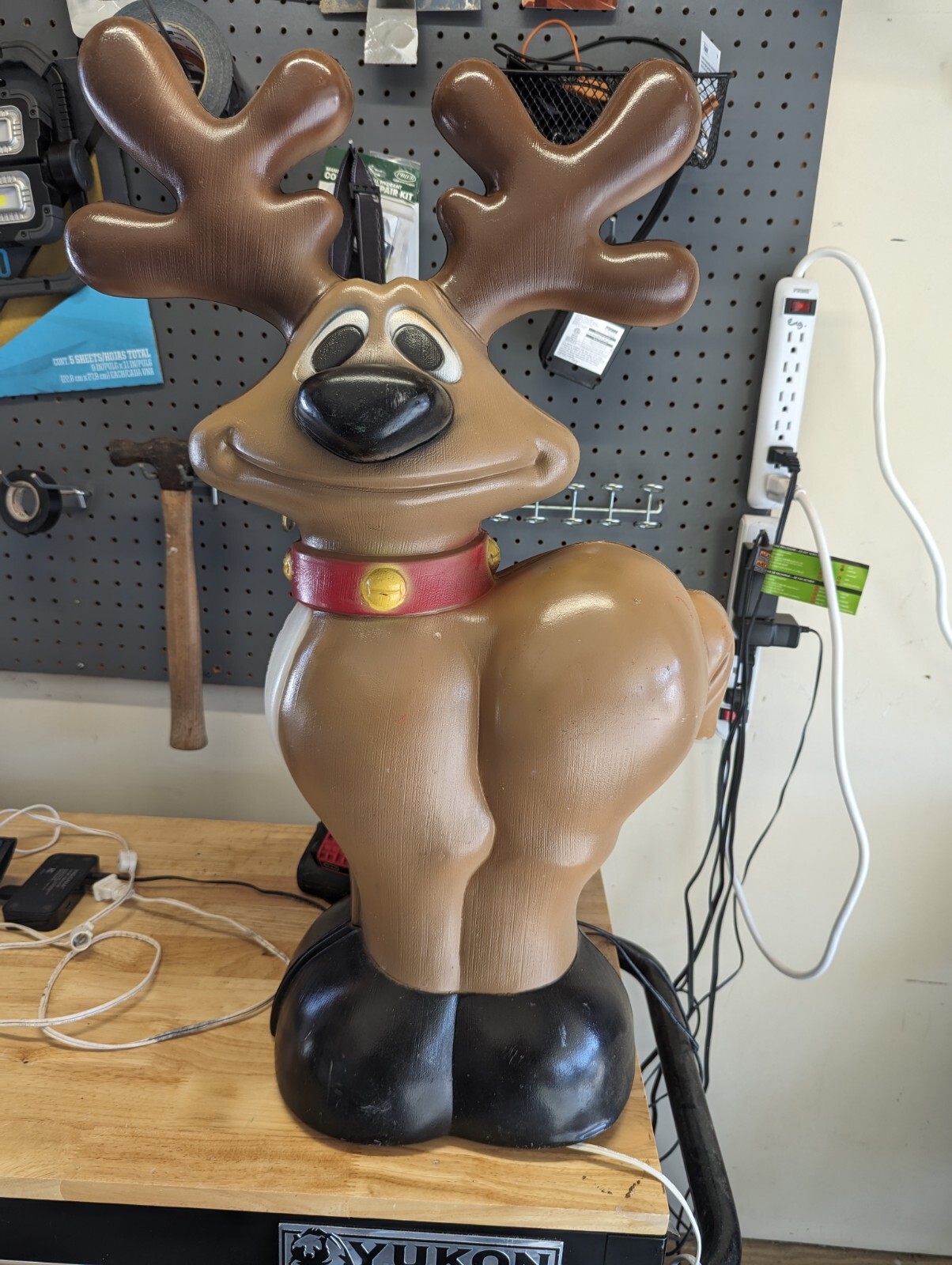 Vintage General Foam Christmas Reindeer Blow Mold 27” eBay
