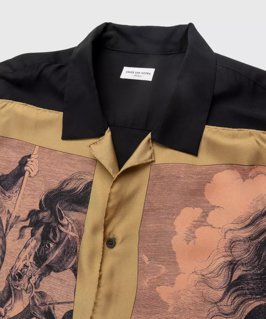 Dries Van Noten Cassif Shirt Salmon size large collar shirt | eBay