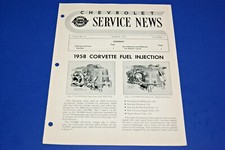  ORIGINAL Chevrolet Super Service News 1958 Corvette Fuel Injections System