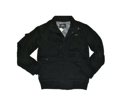 black jacket with checkered inside