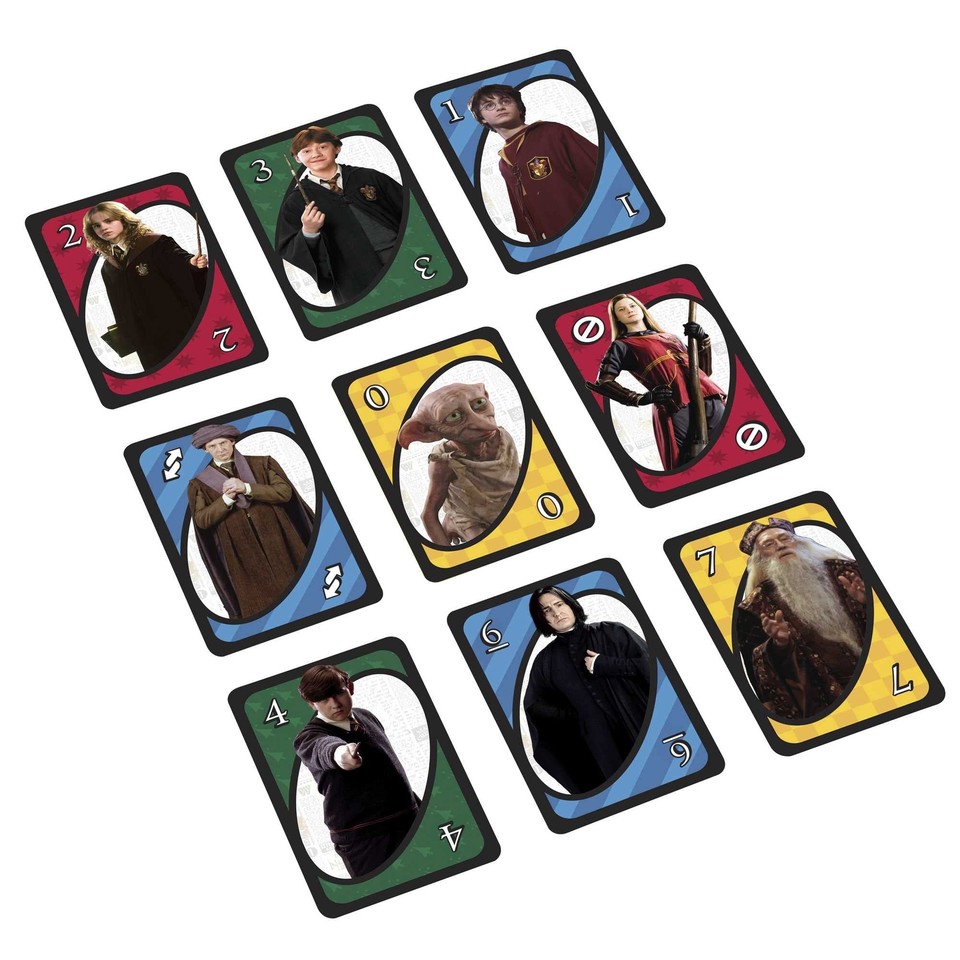 Mattel Games UNO Harry Potter Card Game for Kids Adults and Game Night
