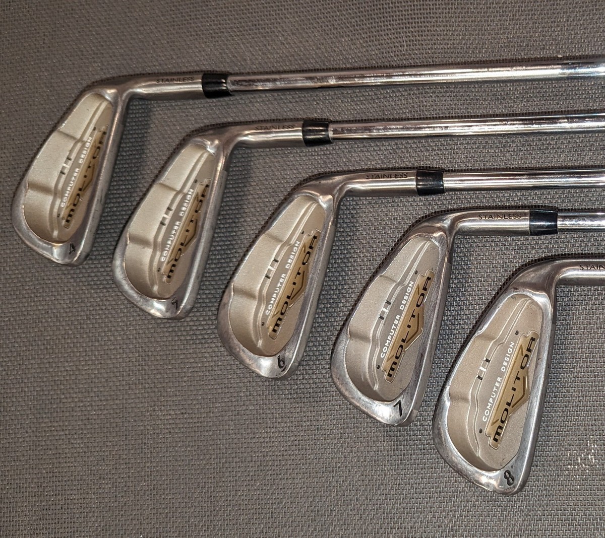 Spalding Molitor Golf Club Set 4-8 Oversize Irons RH Stiff | eBay