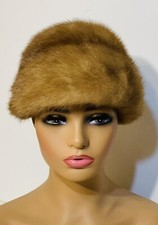 VTG Fur Hat Mink Womens Ladies Retro MCM ARNOLD CONSTABLE 22"  Original Box