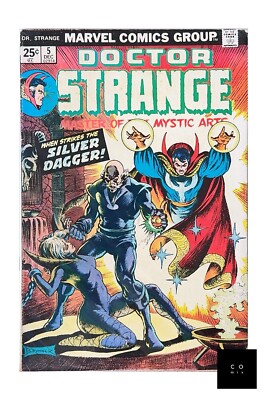 Doctor Strange Vol 2 #5 1974 Marvel Comics Origin of Silver Dagger FN  