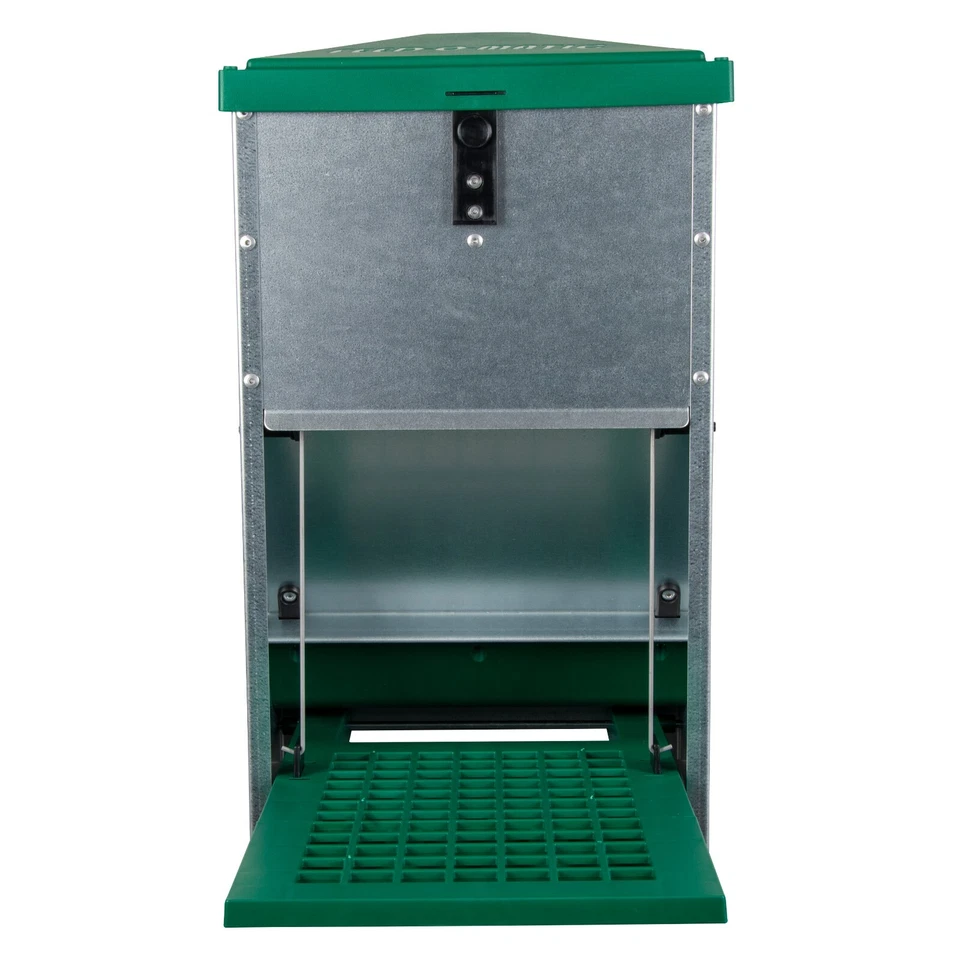 Futterautomat Geflügelfutterautomat Futterspender Hühner verzinkt Metall 8kg - Bild 3 von 4