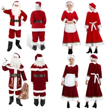 Men's Deluxe Santa Suit Christmas Adult Santa Claus