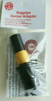 Goose Bagpipe Adapter with airflow for Bagpipes by Pipers Choice Pipes