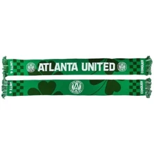 EUC/VGUC✨MLS green unisex Atlanta United FC St. Patrick's Day 2019 winter scarf