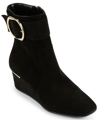dkny women's lucy buckled booties