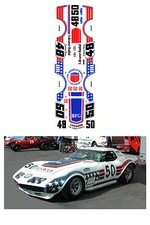  48-50 Greenwood 1971 Corvette 1/64 scale DECAL AFX Tyco Lifelike Autoworld