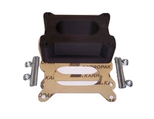 Carburetor spacer 2" open Fits Holley Autolite Motorcraft 2bl  oval track Carbon