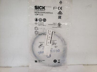 SICK MZT8-03VPS-KRTS11 MAGNETIC CYLINDER SENSOR 10-30V DC (1087116) NIB