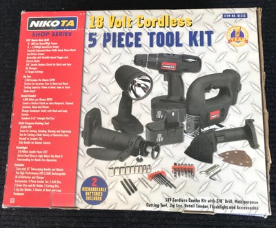 NIKOTA No.01313 18V Cordless Combo 5pcs Tool Kit NIB See Photos Fast Shipping