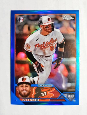 Joey Ortiz 2023 Topps Chrome RC #USC216 Rookie BLUE REFRACTOR 042/150 z2