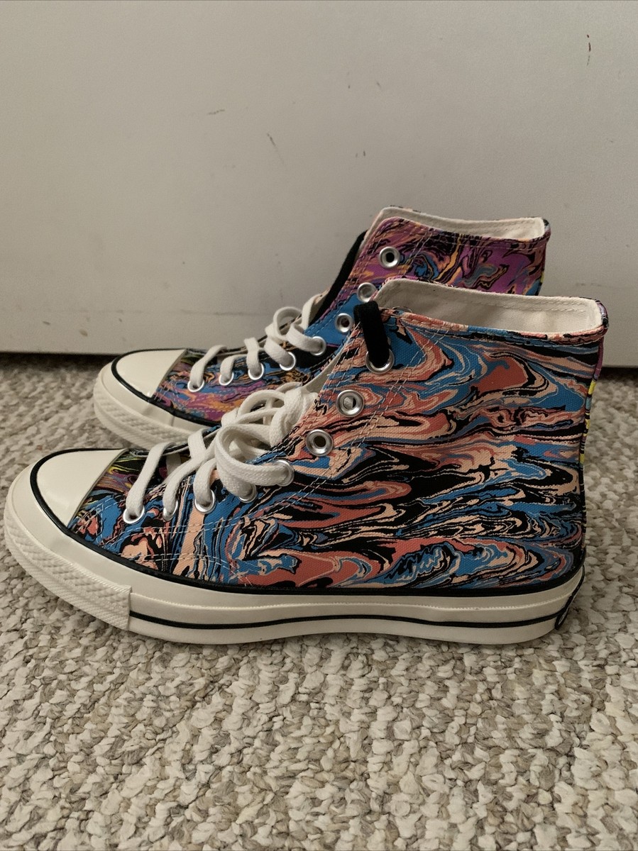 Converse X Chuck 70 High Top Marble Art Paint 167373C Size 7