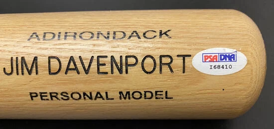 Jim Davenport SIGNED Adirondack Bat SF Giants PSA/DNA AUTOGRAPHED ENGRAVED MINt - Image 3 of 3