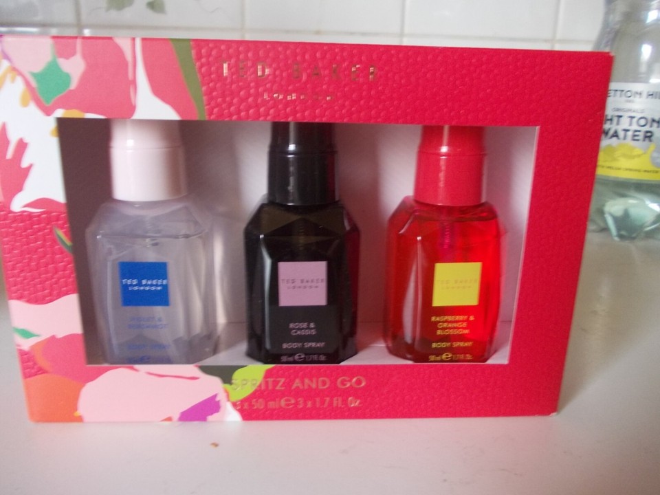 TED BAKER SPRITZ AND GO 3 X 50ML BODY SPRAYS eBay