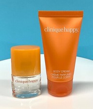 CLINIQUE MINI Happy Perfume  Body Cream SET NEW NO BOX