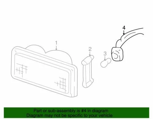 Genuino GM 1984-2002 Cadillack Chevrolet GMC Bombilla de Estacionamiento Enchufe 12003759 Foto 2 de 2