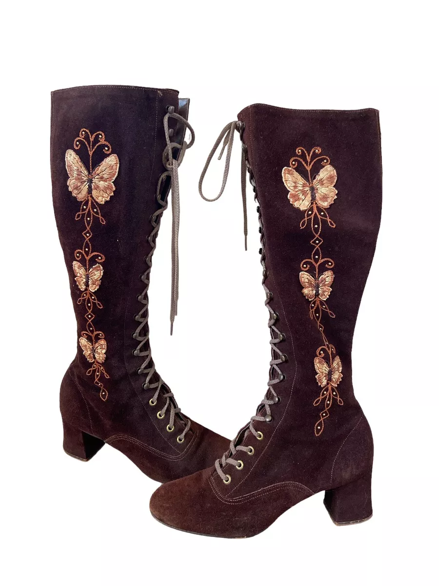 Lace up gogo best sale boots