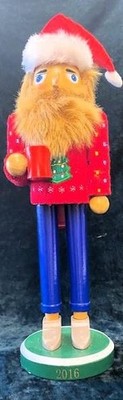 Threshold 2016 14'' Wooden ''Hipster'' Nutcracker (EUC)