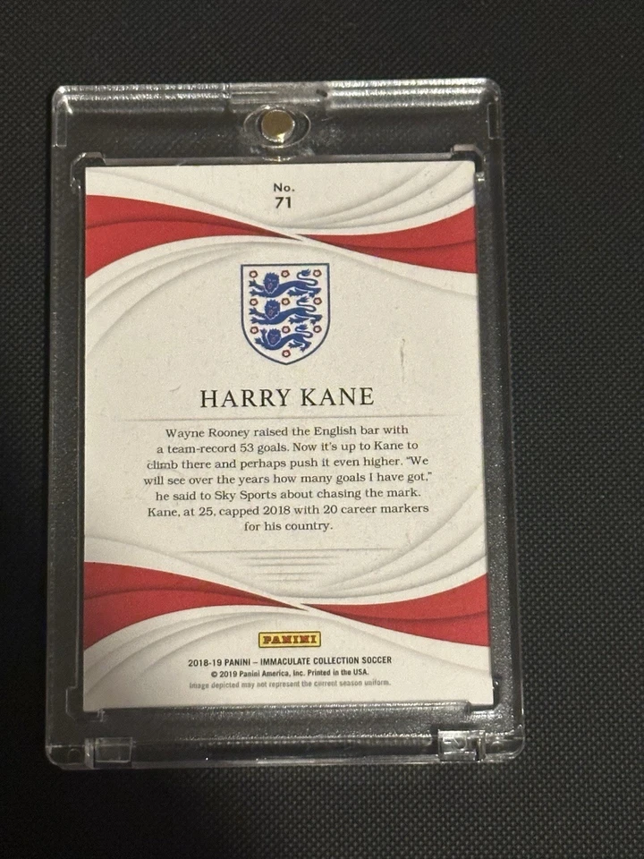Harry Kane 2018/19 Panini Immaculate Collection Gold /10 - Image 2 of 2