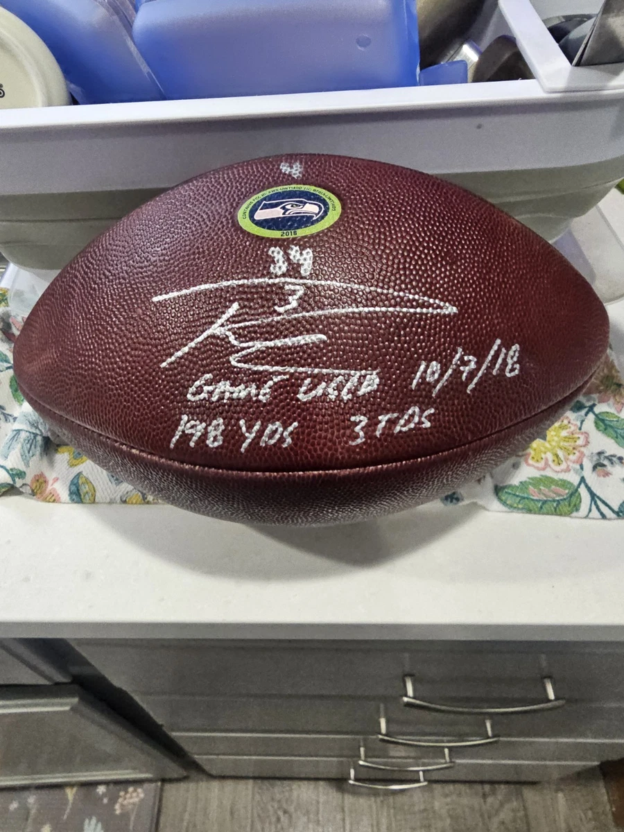 Seattle Seahawks Russell Wilson NFL Original Autographed Football