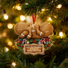 High Quality Adaptable Stable Maneuverable Gingerbread Couple Acrylic Decoration