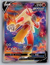 Blaziken V (Full Art) Holo Ultra Rare SWSH06: Chilling Reign 161/198 NM on eBay