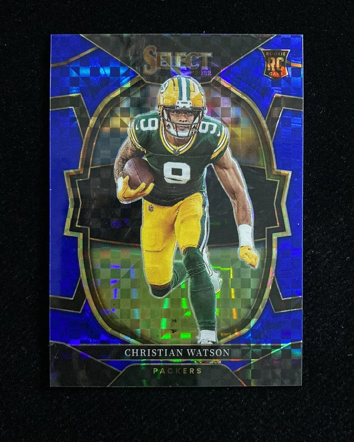 2022 Panini Select Concourse Blue Power #53 Christian Watson RC Rookie /199 TOM