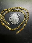 💰GOLD and SILVER 💰 .999 FINE SILVER BUFFALO , GOLD METAL NECKLACE