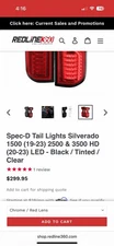 Spec D LED Tail Light Assembly Silverado 19-23
