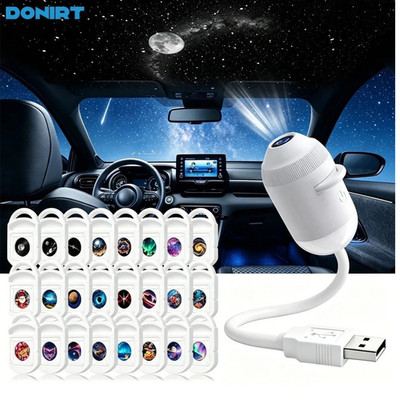 Verbesserter Plug-and-Play-HD-Sternprojektor,HD Smart Dynamic 2D Holographic