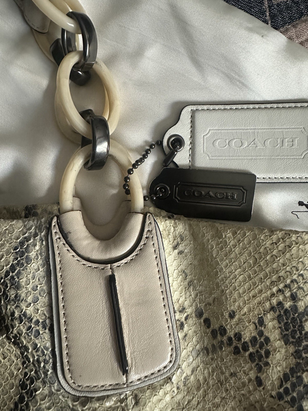 COACH Pinnacle Embossed Python Leather Bag And Wa… - image 3